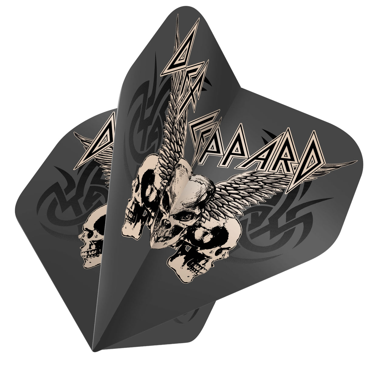 *Def Leppard Dart Flights - Official Licensed - 100 Micron - No2 - Std - F1 - Skulls with Wings