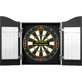 Def Leppard Dartboard Cabinet - Official Licensed - C5 - Premium White - Green Triangle