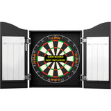 Def Leppard Dartboard Cabinet - Official Licensed - C2 - Premium White - Union Jack