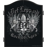 Def Leppard Dartboard Cabinet - Official Licensed - C7 - Premium Black - Rock of Ages