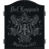 Def Leppard Dartboard Cabinet - Official Licensed - C8 - Premium Black - Sheffield 1977