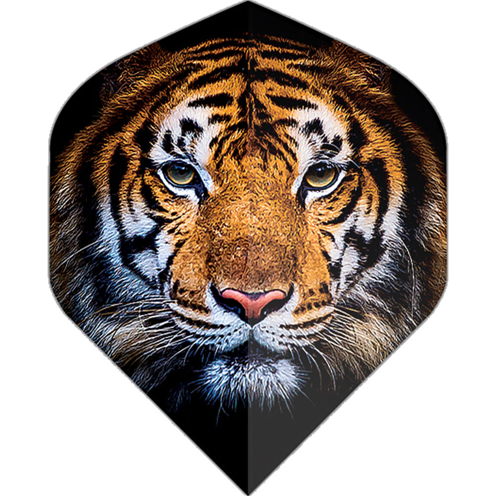 Designa Dart Flights - Motley Collection - 100 Micron - No2 - Std - Tiger Face