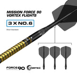 Mission Collab Series R2.5 Darts - Steel Tip - 95% Tungsten - Jake Kenyon
