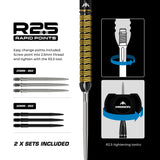 Mission Collab Series R2.5 Darts - Steel Tip - 95% Tungsten - Jake Kenyon