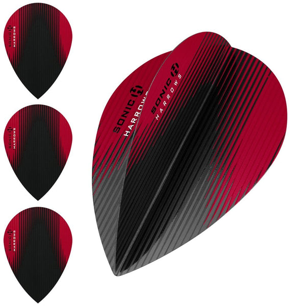 *Harrows Sonic X Dart Flights Pear Shape SonicX