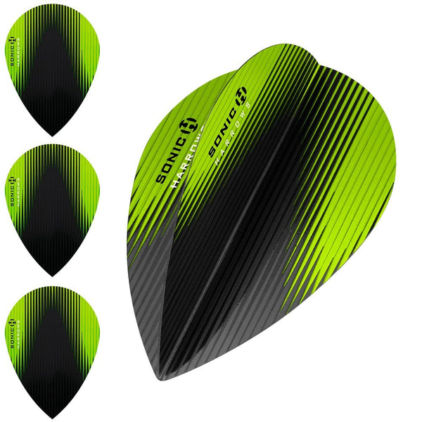 *Harrows Sonic X Dart Flights Pear Shape SonicX