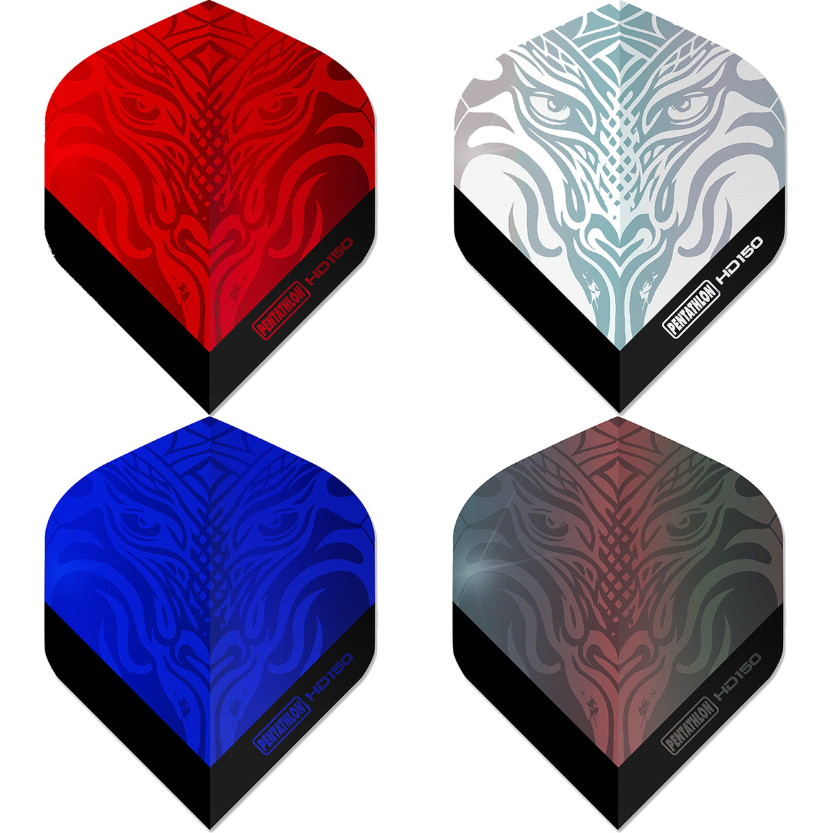 *Pentathlon HD150 Metallic Dart Flights - Standard No2 - 150 Micron