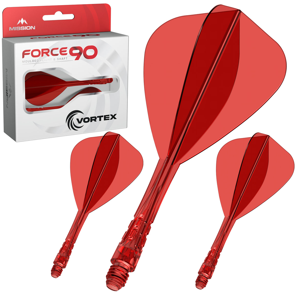 Mission Force 90 Vortex - Moulded Flight & Shaft - Kite