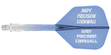 Mission Force 90 - New Moulded Flight & Shaft System - Standard No2 - Gradient - Transparent Blue