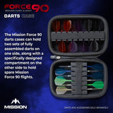 Mission Force 90 Dart Case - EVA Moulded Wallet - Large