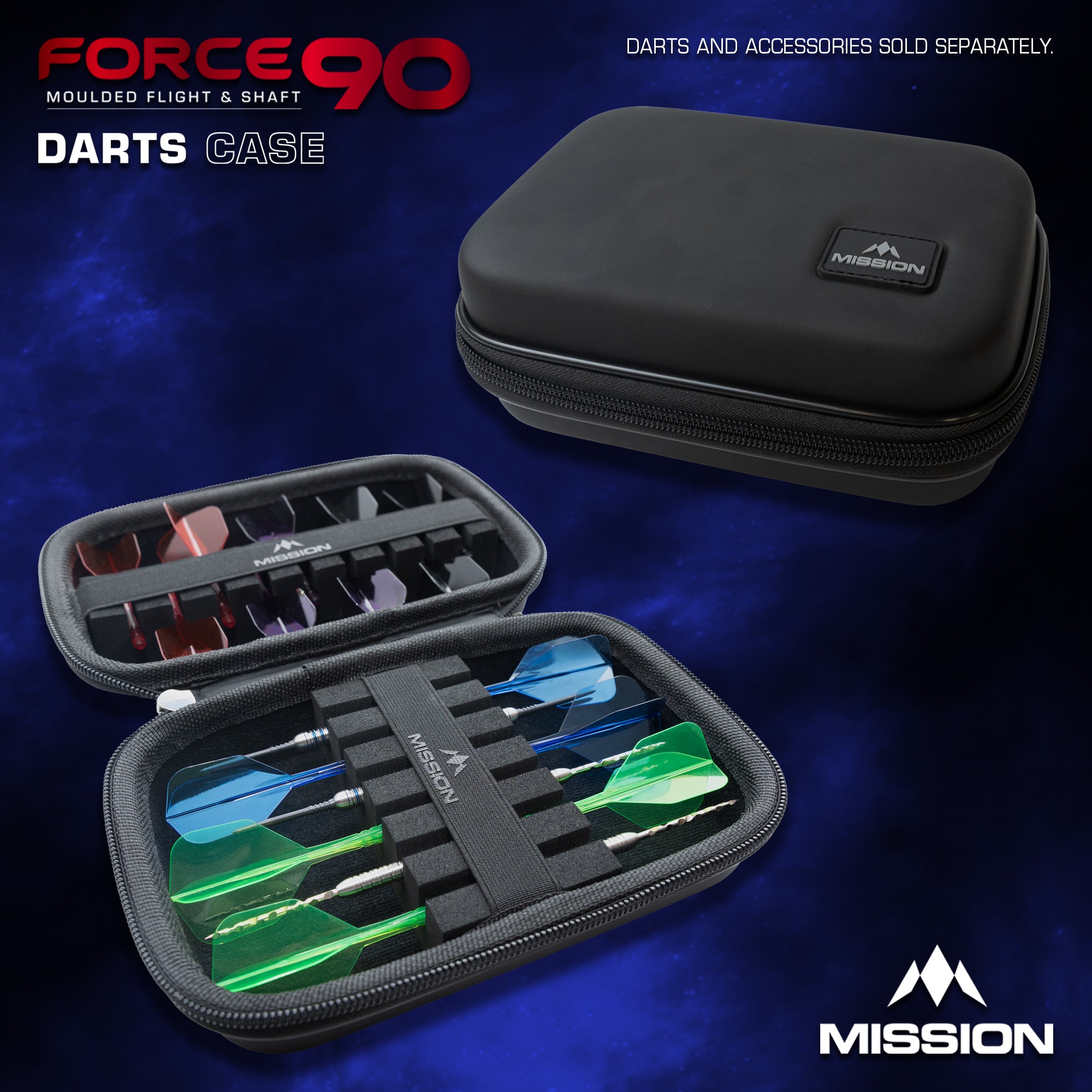 Mission Force 90 Dart Case - EVA Moulded Wallet - Large Mission Force 90 Dart Case - EVA Moulded Wallet - Large