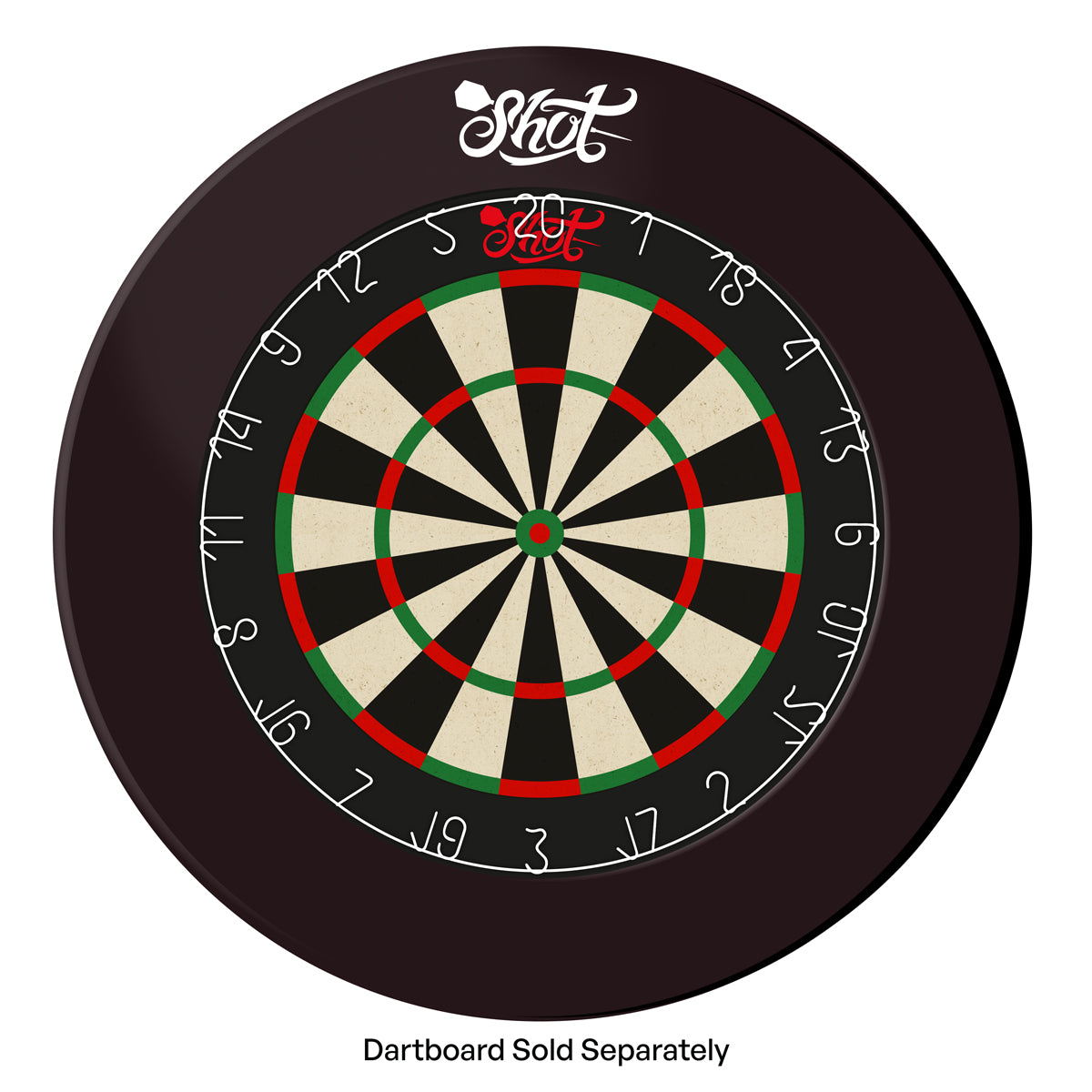 Shot EVA Dartboard Surround - 4-pieces - Black