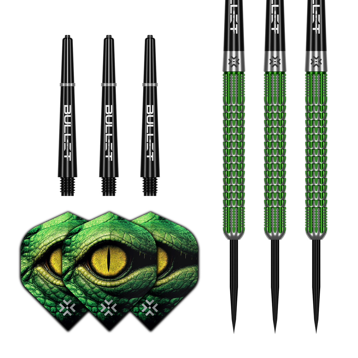 Bullet Gator Darts - Steel Tip - 90% Tungsten