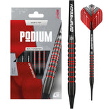 Goat Podium Darts - Soft Tip - 80% Tungsten - Black & Red - 20g