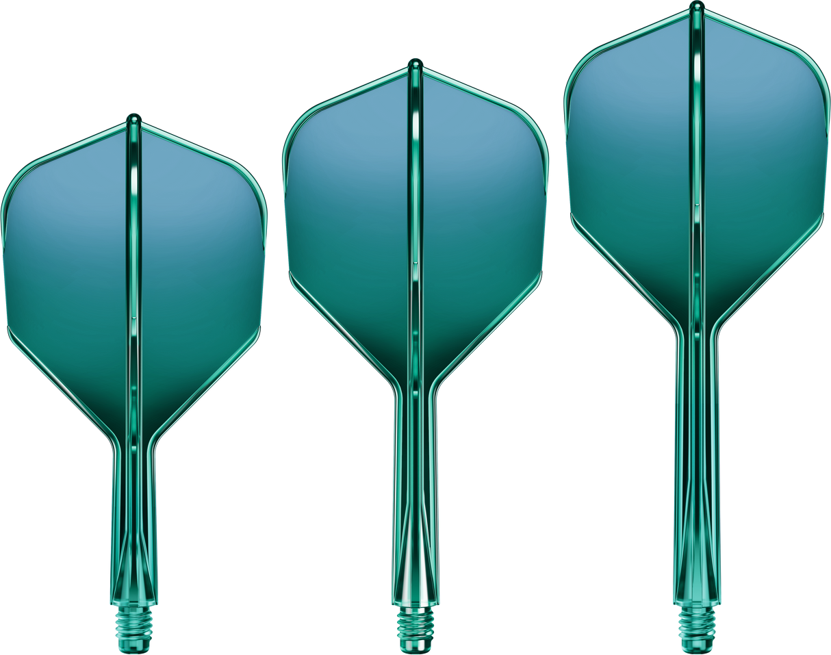 Goat A1R Dart Flights - Moulded Flight & Shaft System - Standard No6 - Green
