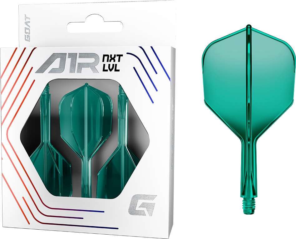 Goat A1R Dart Flights - Moulded Flight & Shaft System - Standard No6 - Green