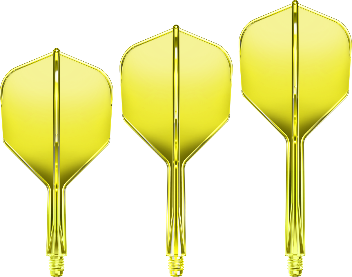 Goat A1R Dart Flights - Moulded Flight & Shaft System - Standard No6 - Yellow