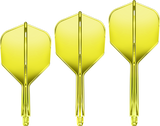Goat A1R Dart Flights - Moulded Flight & Shaft System - Standard No6 - Yellow