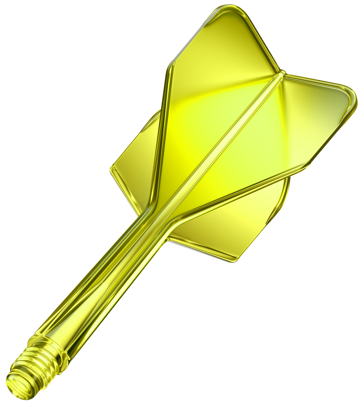 Goat A1R Dart Flights - Moulded Flight & Shaft System - Standard No6 - Yellow