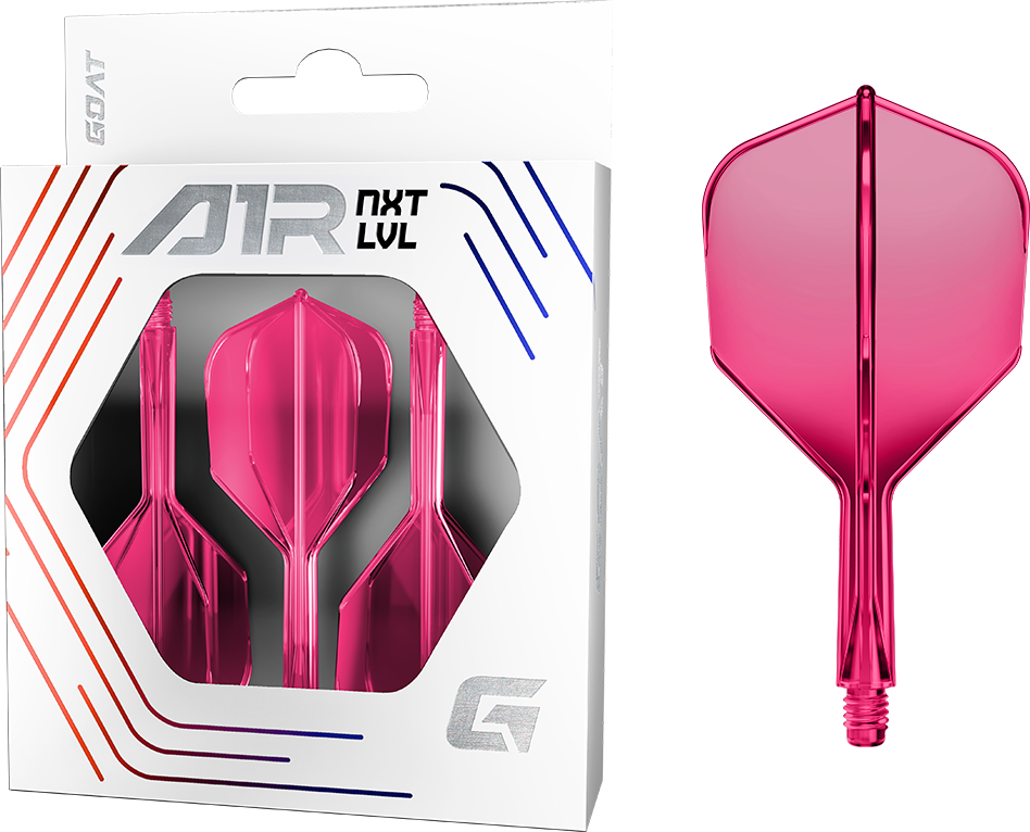 Goat A1R Dart Flights - Moulded Flight & Shaft System - Standard No6 - Pink