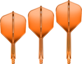 Goat A1R Dart Flights - Moulded Flight & Shaft System - Standard No6 - Orange