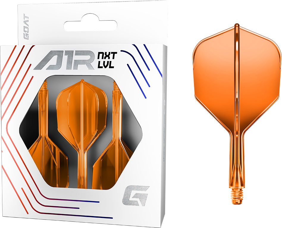 Goat A1R Dart Flights - Moulded Flight & Shaft System - Standard No6 - Orange