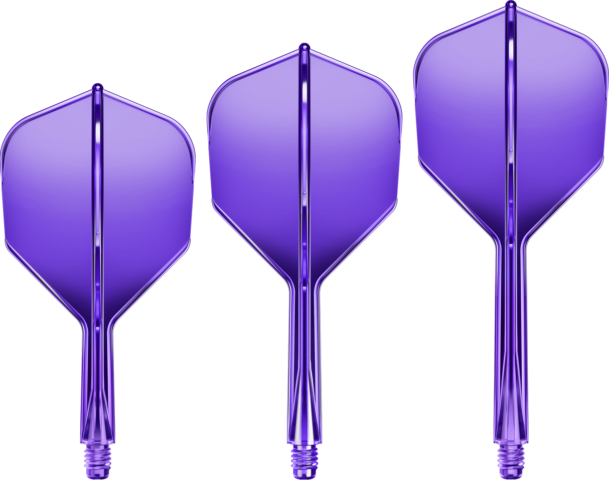 Goat A1R Dart Flights - Moulded Flight & Shaft System - Standard No6 - Purple