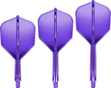 Goat A1R Dart Flights - Moulded Flight & Shaft System - Standard No6 - Purple