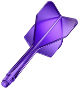 Goat A1R Dart Flights - Moulded Flight & Shaft System - Standard No6 - Purple