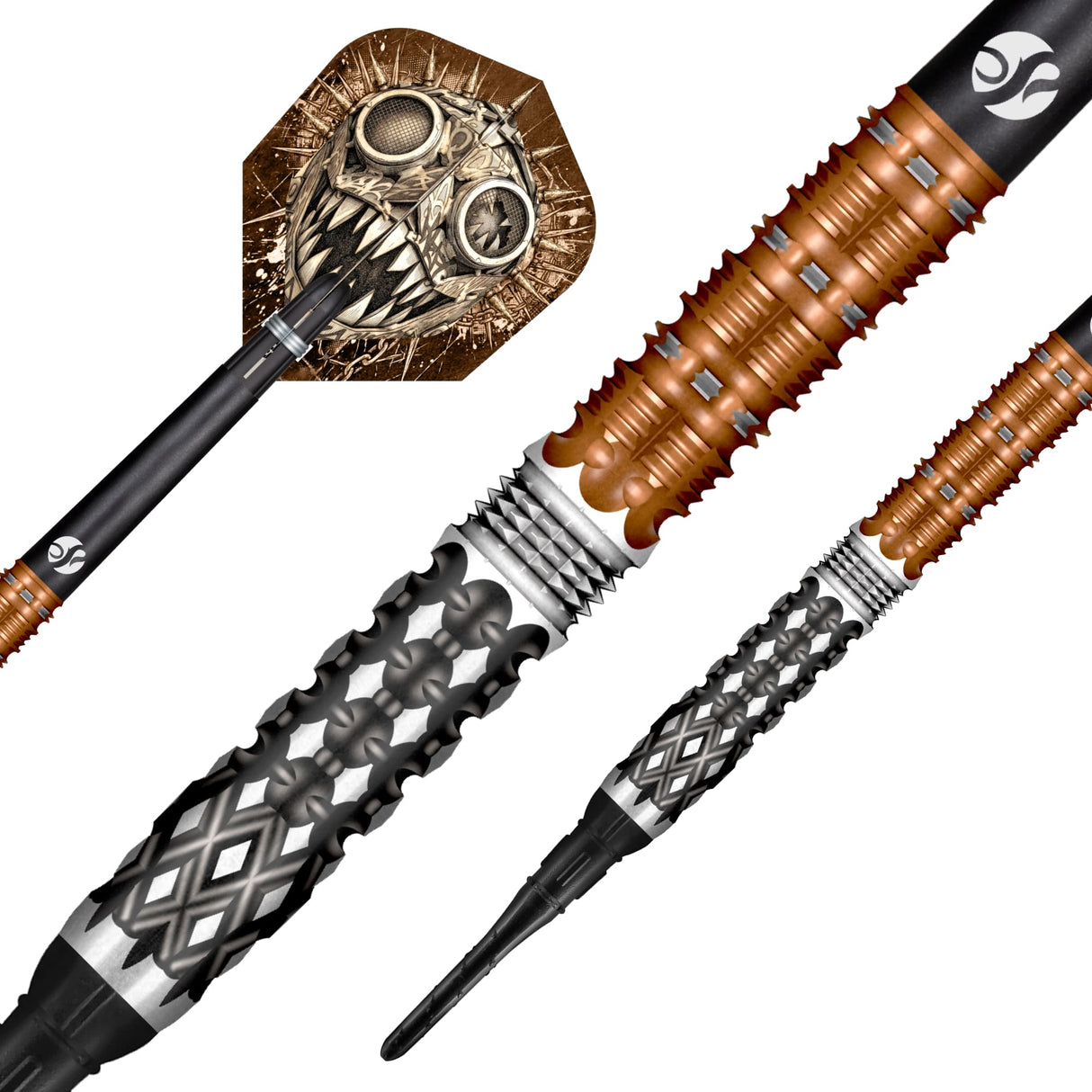 Shot Gnarly Darts - Soft Tip - 95% Tungsten - Gnasha