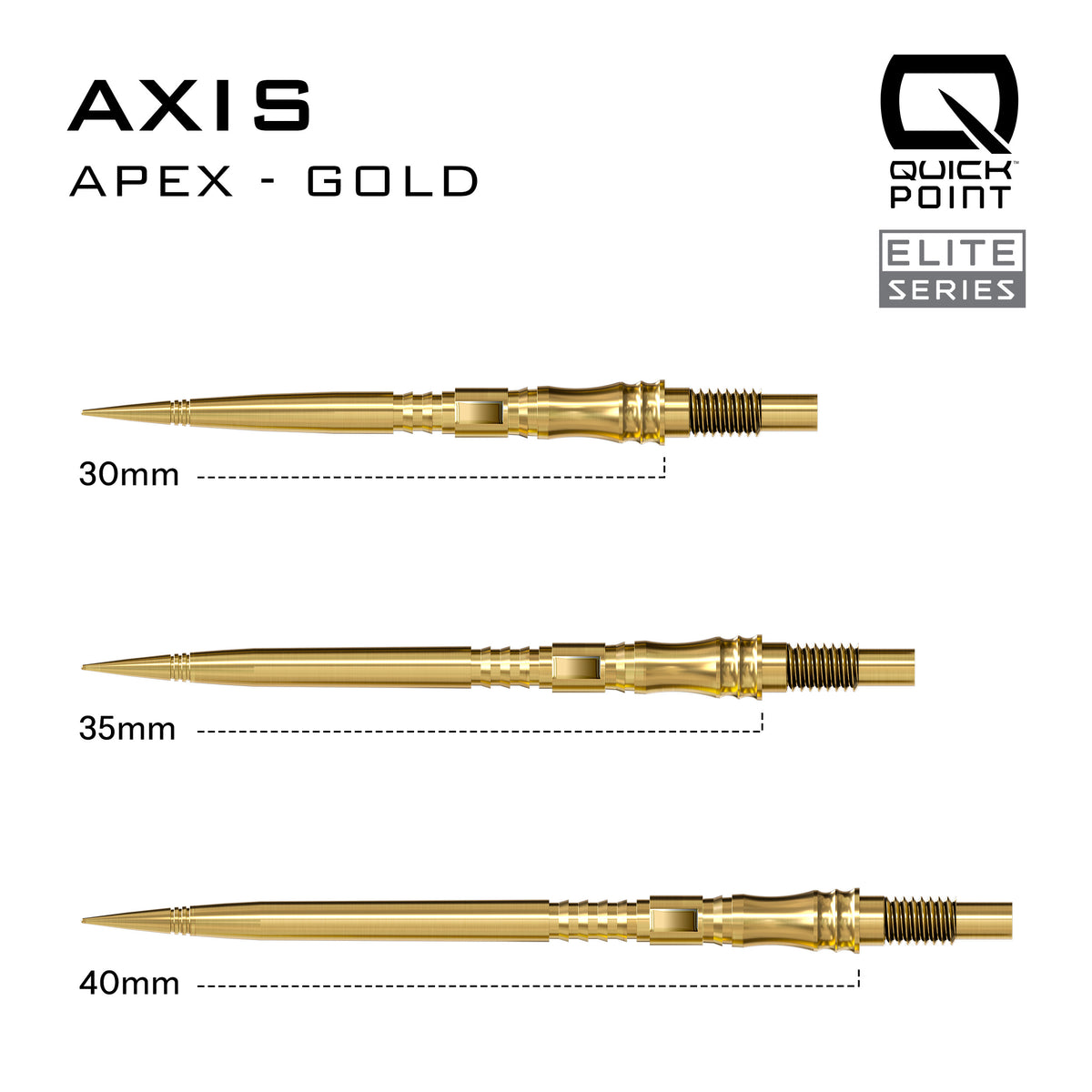 Harrows Quick Points - Steel Tip - Apex Axis