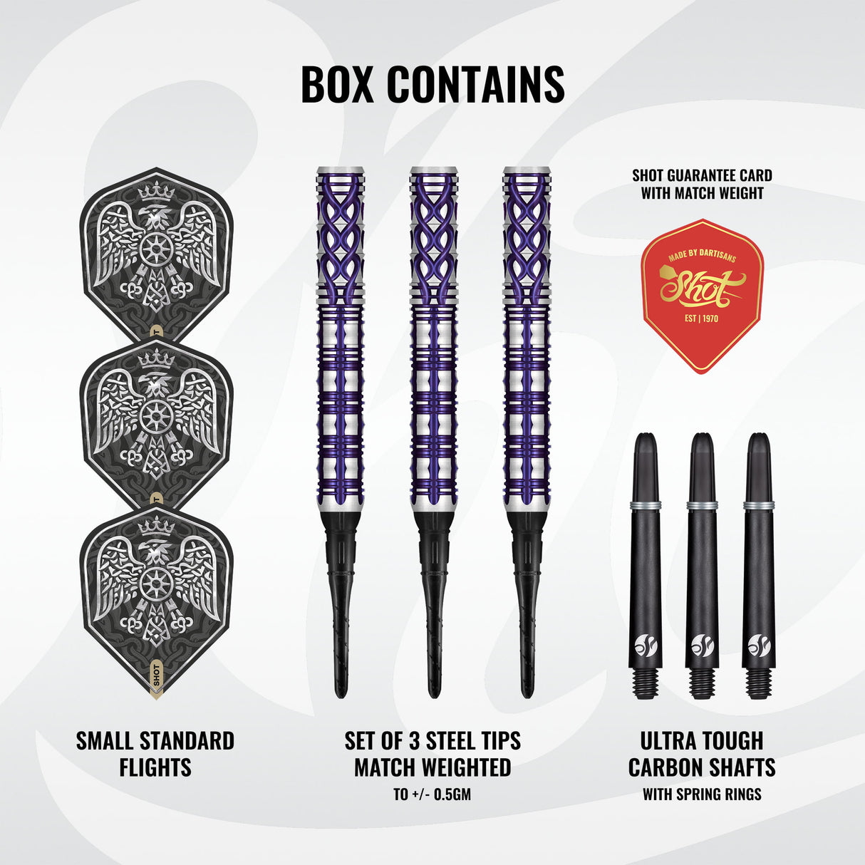 Shot Goths Darts -Soft Tip - 90% Tungsten - Visara