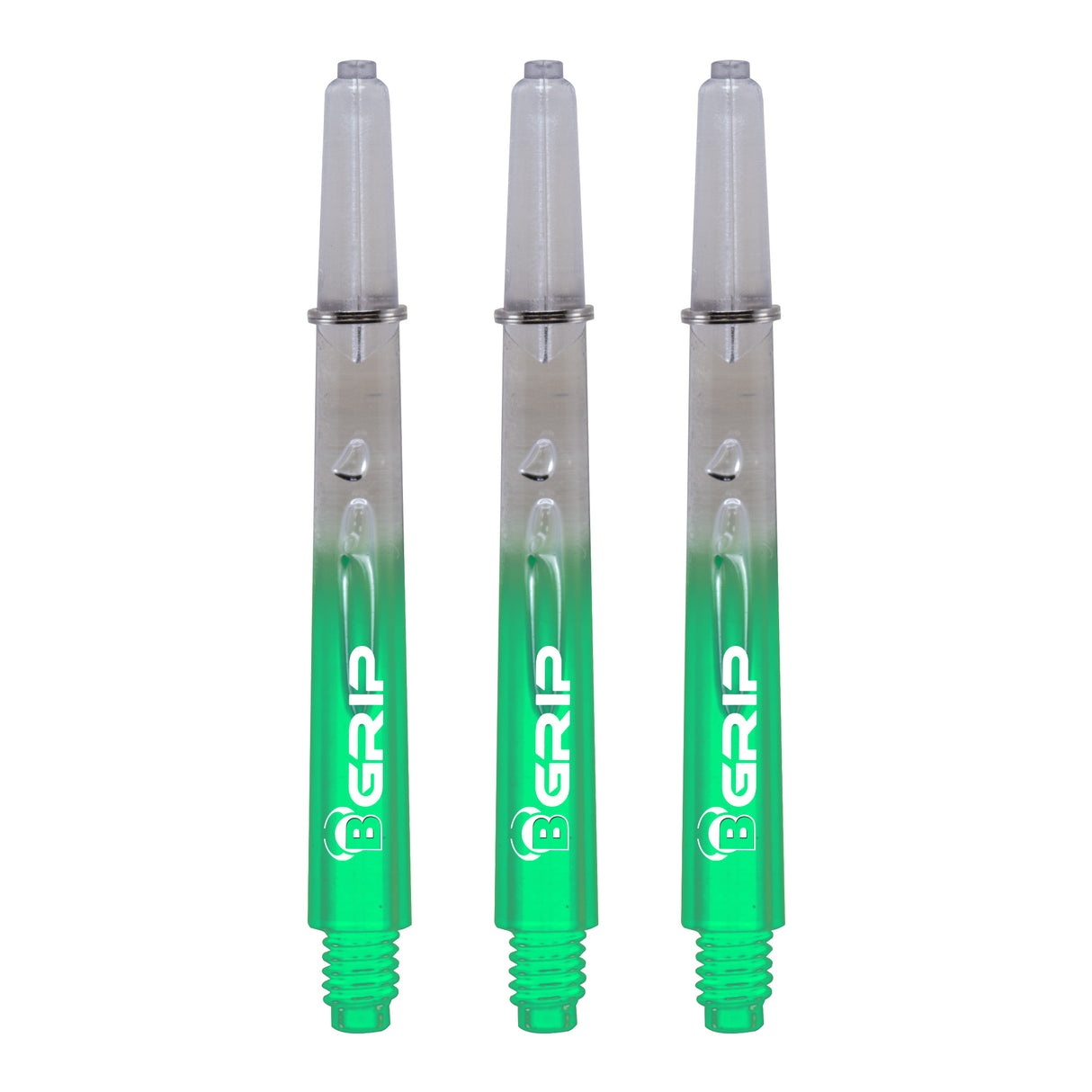 BULL'S B-Grip TT Shaft - Polycarbonate - Clear & Green