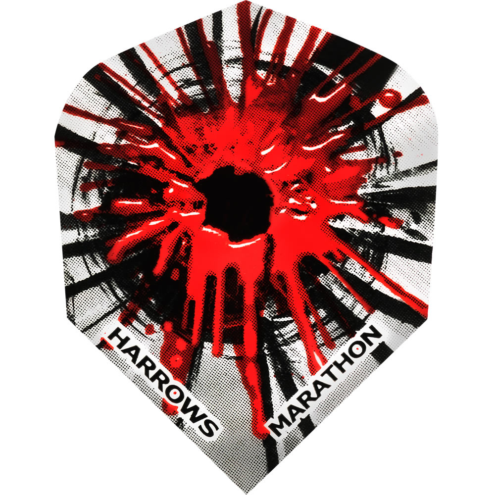 *Harrows Marathon Dart Flights - No6 - Std - Bullet Splat