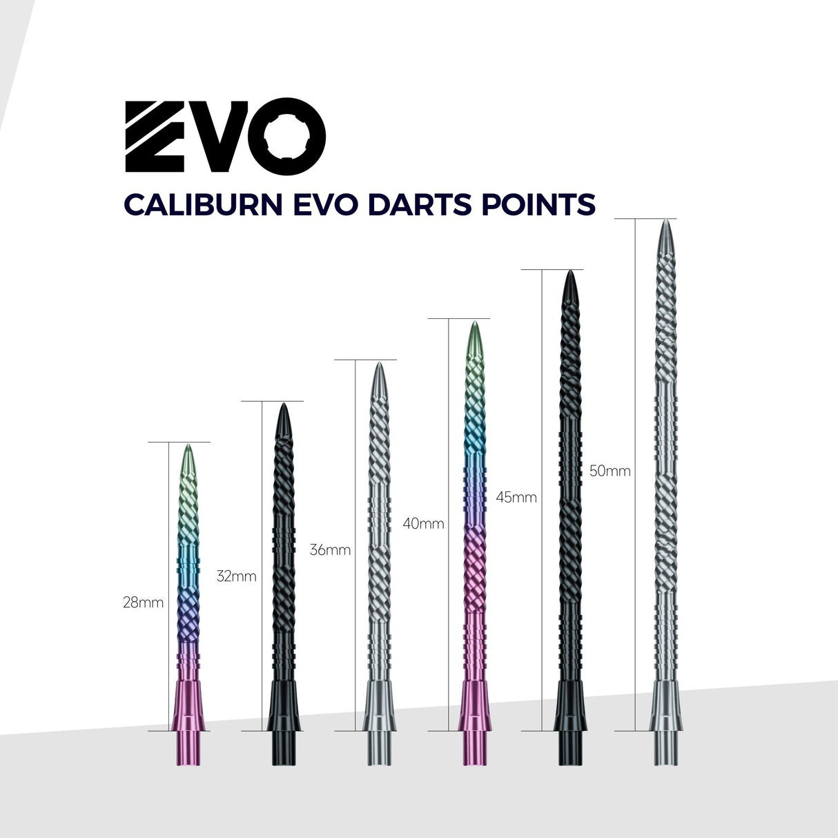 Caliburn EVO Dart Points - Helix Groove