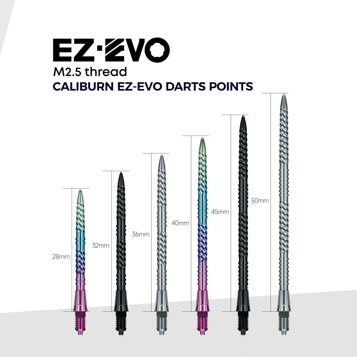 Caliburn EZ-EVO Dart Points - Helix Groove