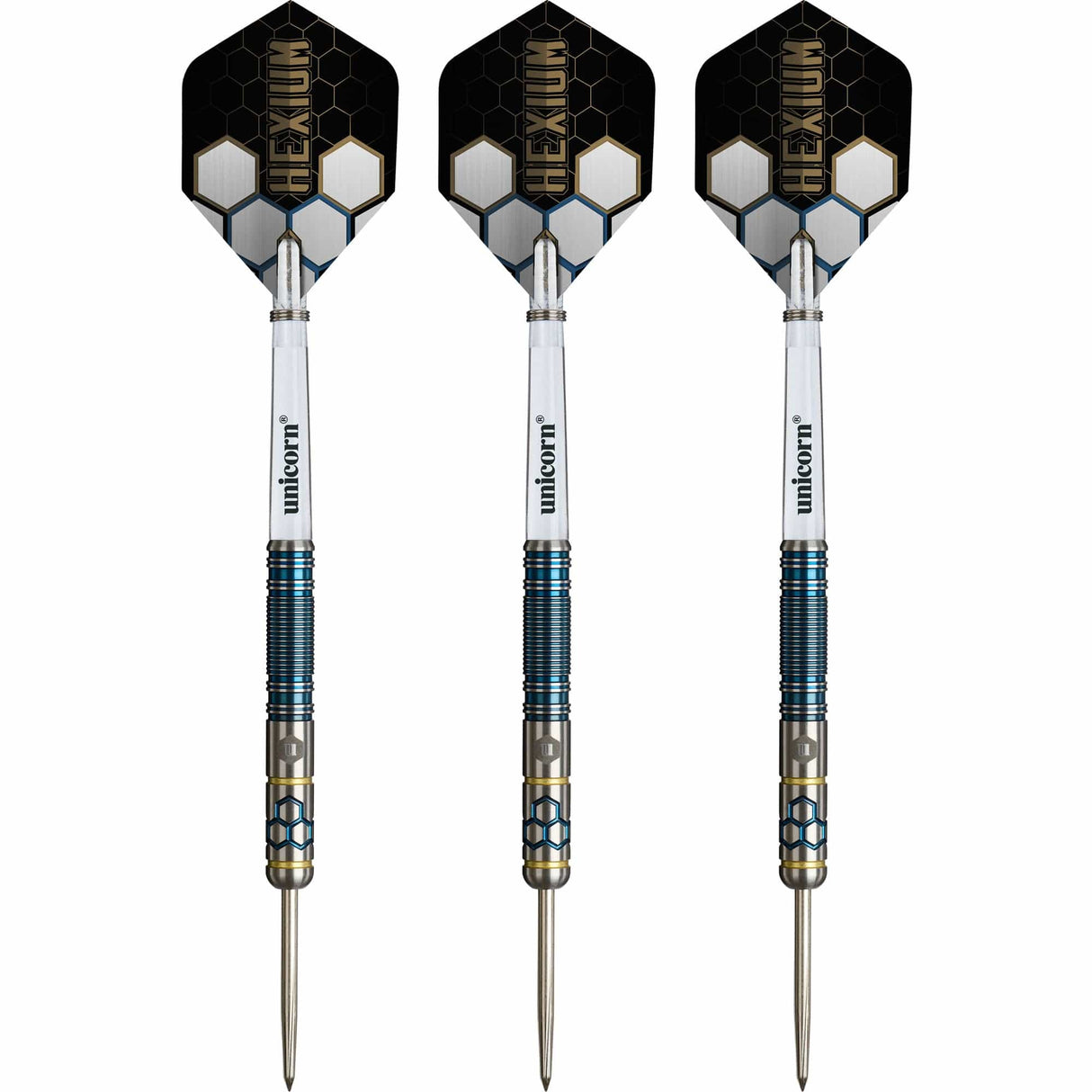 Unicorn Hexium Darts - Steel Tip - 90% Tungsten - Style 2