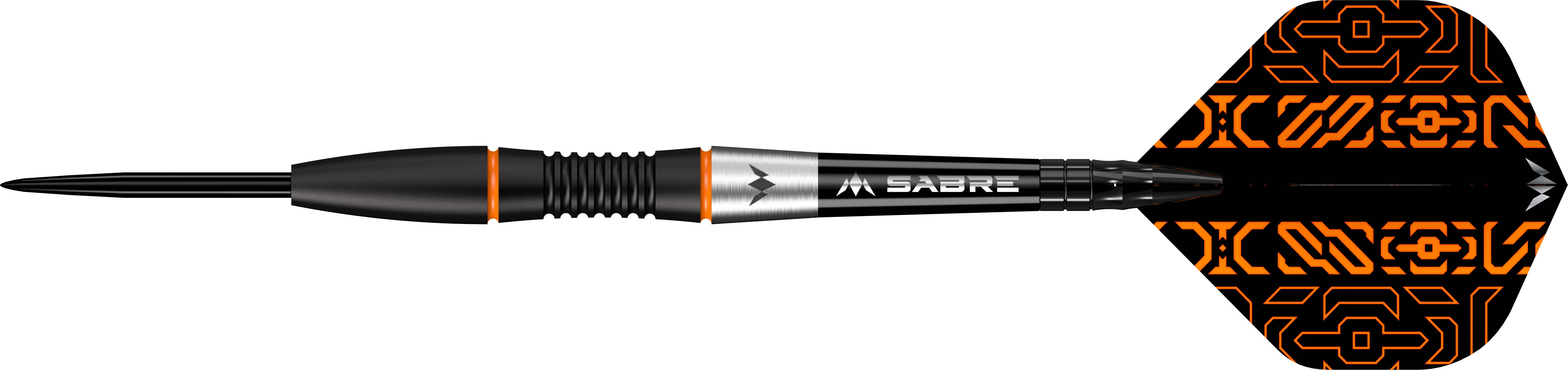 Mission Horizon Darts - Steel Tip - 95% Tungsten - Black PVD & Orange