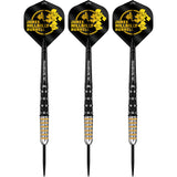 Mission James Hurrell Darts - Steel Tip - 95% Tungsten - V2 - Black PVD & Yellow