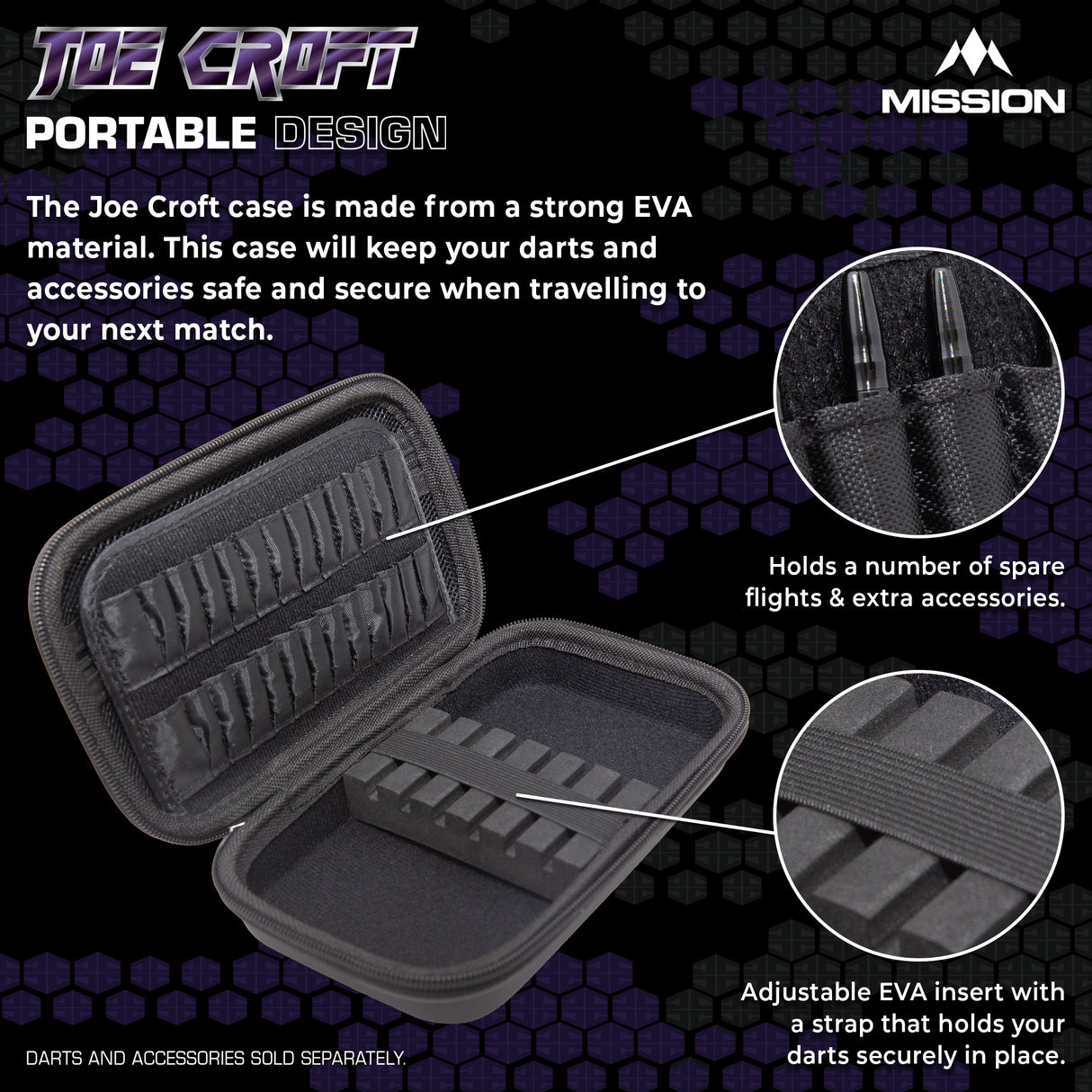 Mission Darts Players- EVA Dart Case - Joe Croft