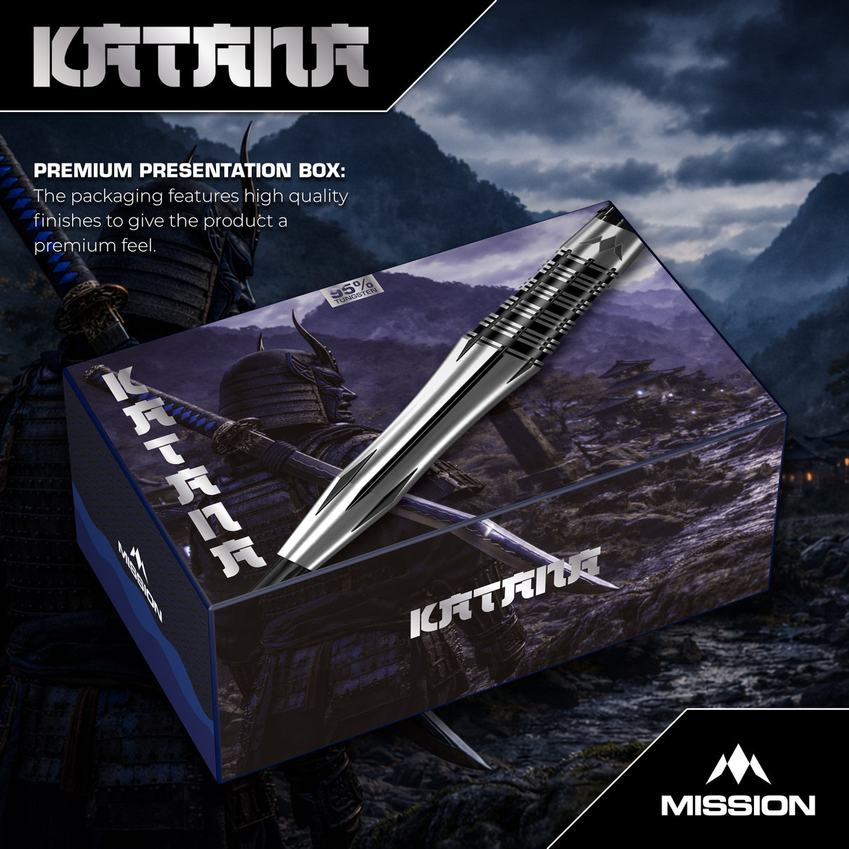 Mission Katana Darts - Steel Tip - 95% Tungsten