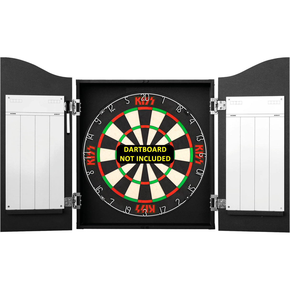 Kiss Dartboard Cabinet - Official Licensed - C7 - Premium Black - Faces