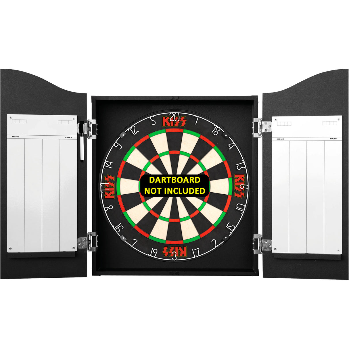 Kiss Dartboard Cabinet - Official Licensed - C8 - Premium Black - End of The Road