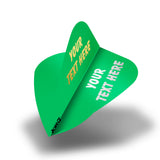 Personalised Flights - Extra Strong - Hot Foil - 5 Sets - Kite - Green