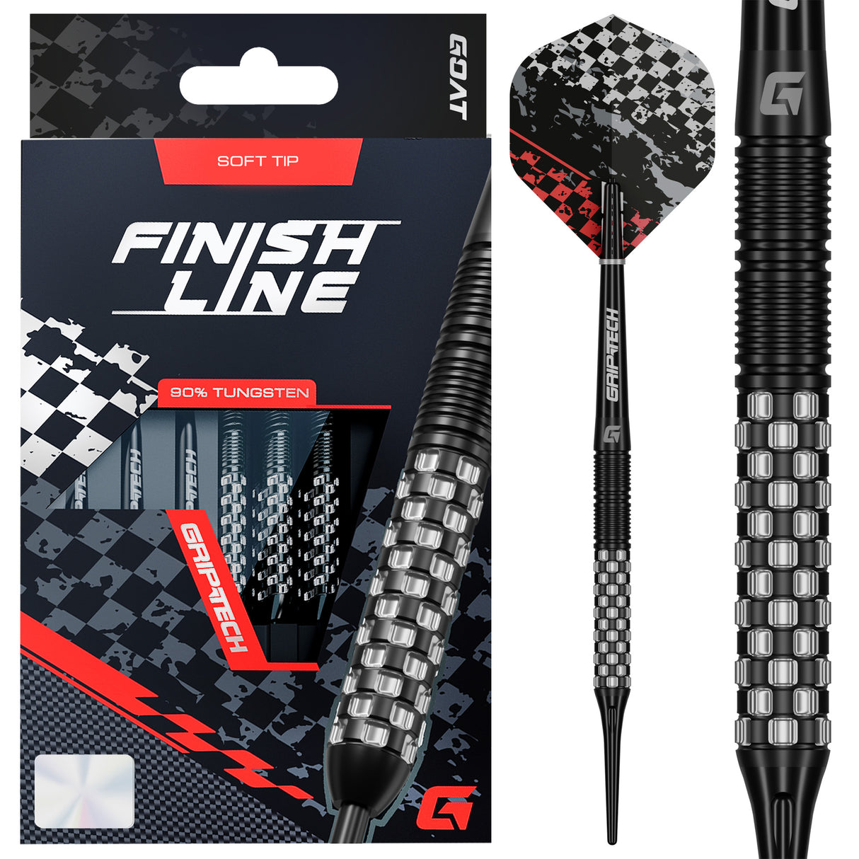 GOAT Finish Line Darts - 90% Tungsten - Soft Tip