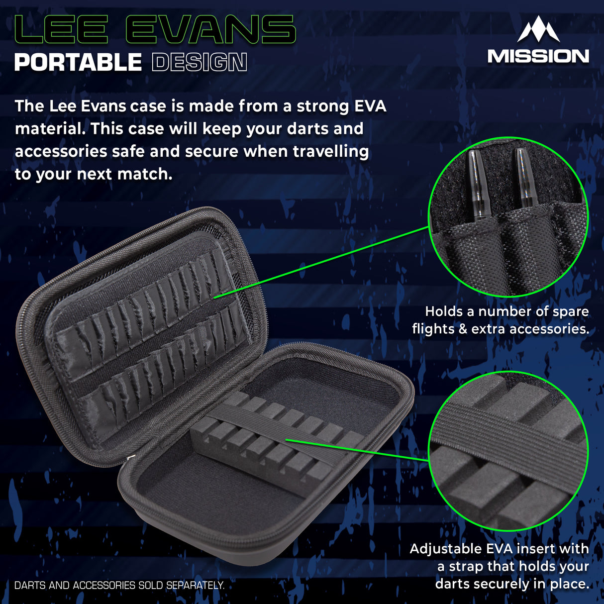 Mission Darts Players- EVA Dart Case - Lee Evans