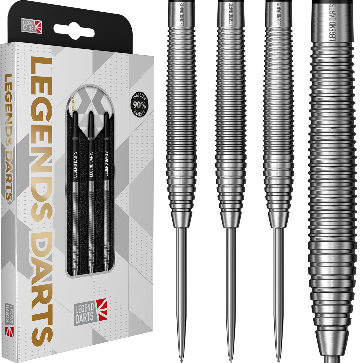 Legend Darts - Steel Tip - 90% Tungsten - Pro Series - V22 - Torpedo Ring