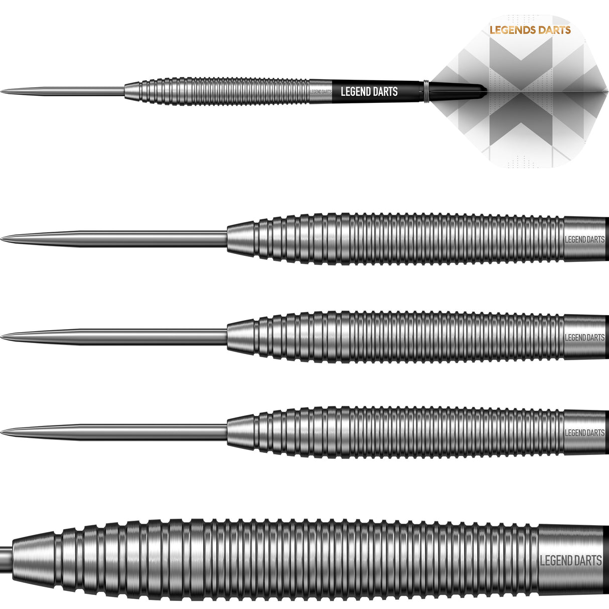 Legend Darts - Steel Tip - 90% Tungsten - Pro Series - V22 - Torpedo Ring