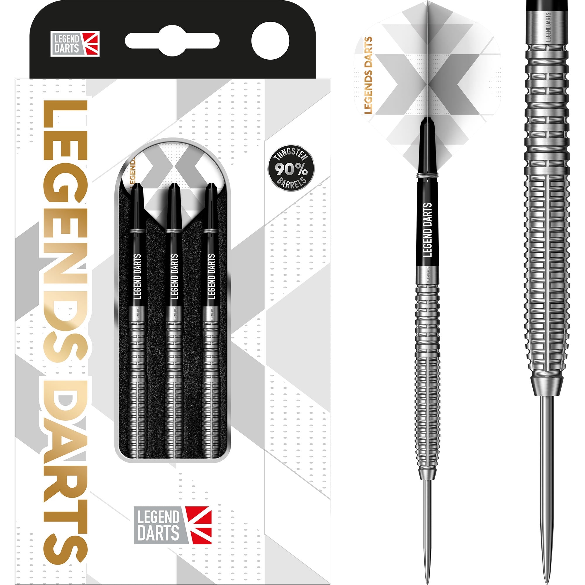 Legend Darts - Steel Tip - 90% Tungsten - Pro Series - V31 - Front Mil
