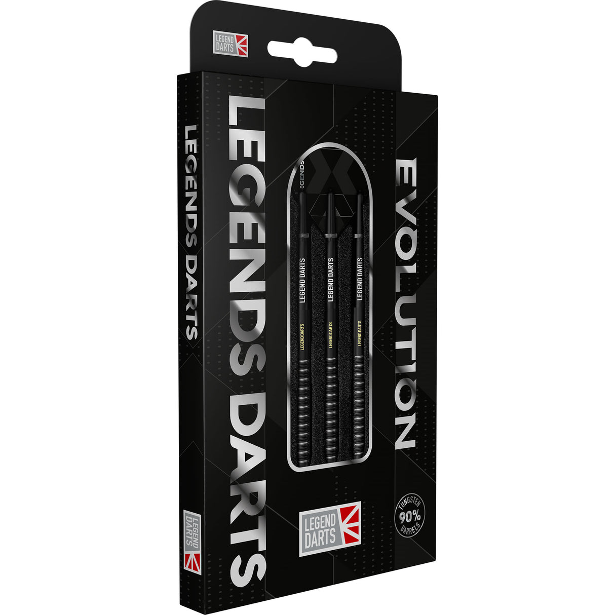 Legend Darts - Steel Tip - Evolution Series - B07 - Black - Multi Ring